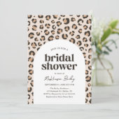Leopard Print Vrijgezellenfeest Kaart (Staand voorkant)