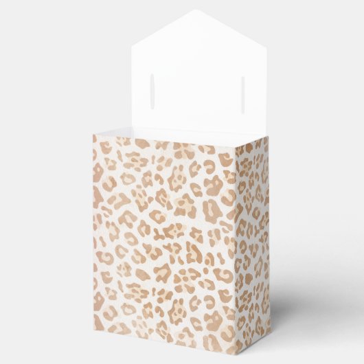 Leopard Print Vrouw Verjaardagsfeestje Favor Box Bedankdoosjes (Geopend)