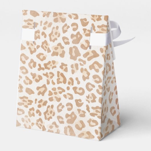 Leopard Print Vrouw Verjaardagsfeestje Favor Box Bedankdoosjes (Achterkant)