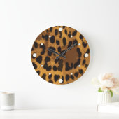 Leopard Print wandklok (Huis)
