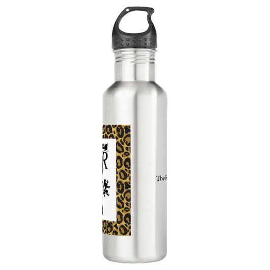 Leopard Print Water Fles (Voorkant)