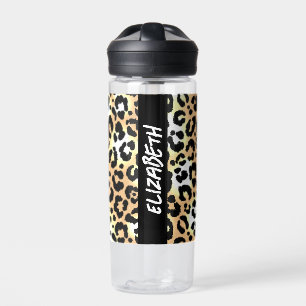 Leopard Print Waterfles