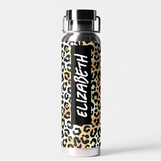 Leopard Print Waterfles (Achterkant)