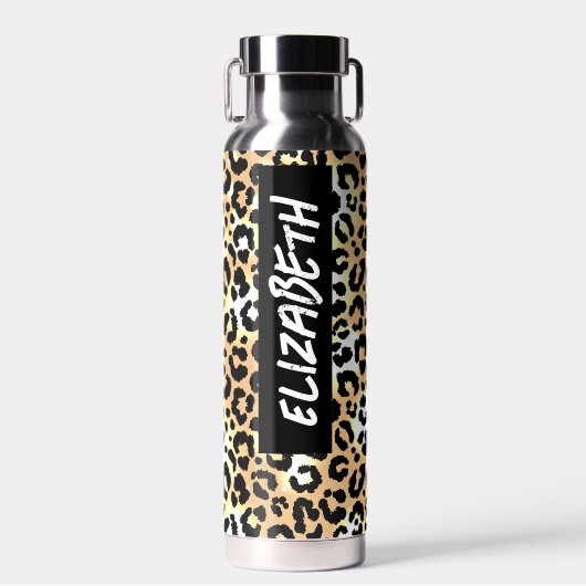 Leopard Print Waterfles (Voorkant)