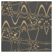 Leopard Print Wave Diamond Geometric Patroon Stof (Close Up)