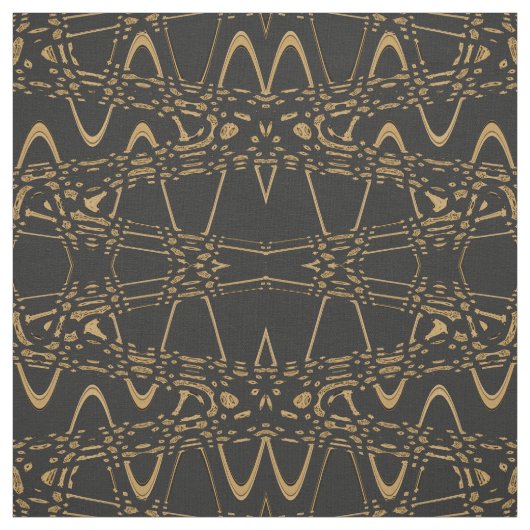 Leopard Print Wave Diamond Geometric Patroon Stof (Swatch)