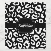 Leopard Print Wijn Etiket (Enkel label)