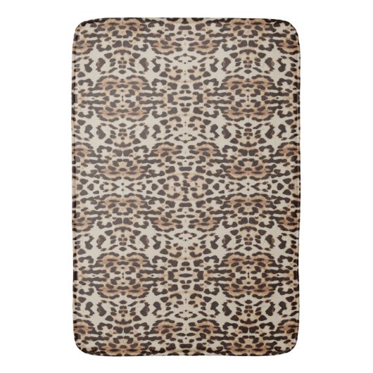 Leopard Print Wild Animal Badmat (Voorkant Verticaal)