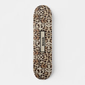 Leopard Print Wild Animal Custom Skateboard (Voorkant)