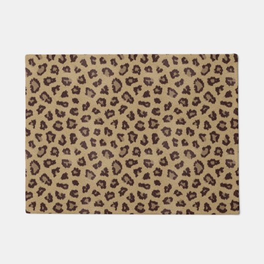Leopard Print Wild Animal Deurmat (Voorkant)