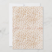 Leopard Print Wild One Pumpkin 1e verjaardag Kaart (Achterkant)