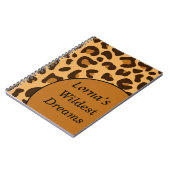Leopard Print Wildest Dreams Spiral Journal Notitieboek (Linkerzijde)