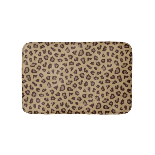 Leopard Print Wildlife Safari Badmat (Voorkant)