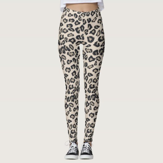 Leopard Print Women's Leggings (Voorkant)