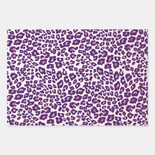 Leopard Print Wrapping Craft Paper in Colors (Voorkant 2)