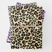 Leopard Print Wrapping Craft Paper in Colors (In situ)