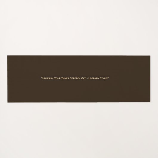 Leopard Print Yoga Mat (Achterkant (horizontaal))