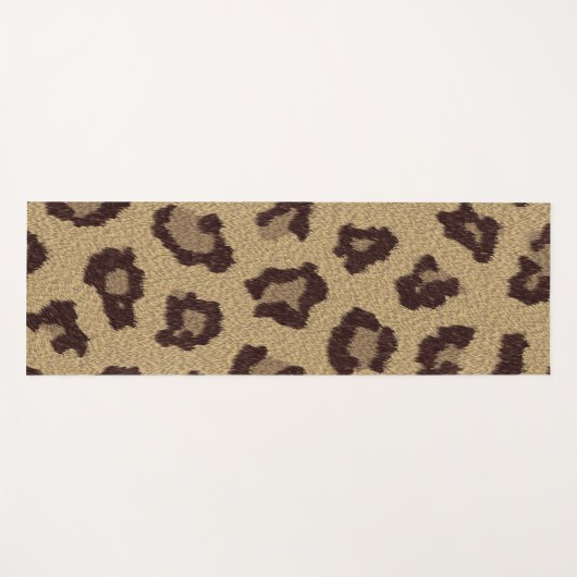 Leopard Print Yogamat (Voorkant (horizontaal))