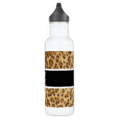 Leopard Print Z monogram initiaal Water Fles (Rechts)