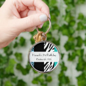 Leopard Print, Zebra Print, Animal Print, Birthday Sleutelhanger (Hand)