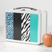 Leopard Print, Zebra Print, Animal Print, Blue (In situ)