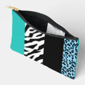 Leopard Print, Zebra Print, Animal Print, Blue Etui (Open)