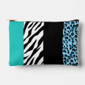 Leopard Print, Zebra Print, Animal Print, Blue Etui (Voorkant)