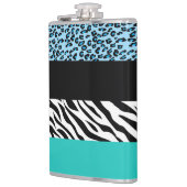 Leopard Print, Zebra Print, Animal Print, Blue Heupfles (Links)