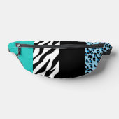 Leopard Print, Zebra Print, Animal Print, Blue Heuptasje (Liggend)