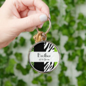 Leopard Print, Zebra Print, Animal Print, bruiloft Sleutelhanger (Hand)