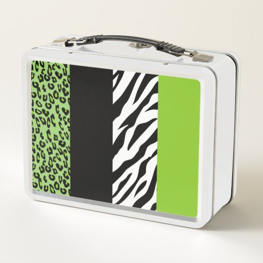 Leopard Print, Zebra Print, Animal Print, Green (Achterkant)