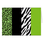 Leopard Print, Zebra Print, Animal Print, Green (Voorkant Horizontaal)