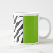 Leopard Print, Zebra Print, Animal Print, Green Grote Koffiekop (Rechts)