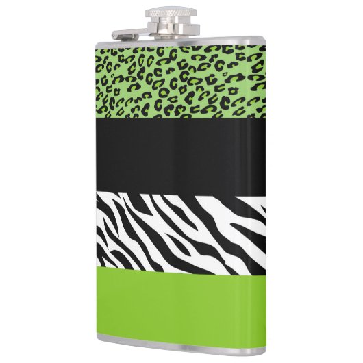 Leopard Print, Zebra Print, Animal Print, Green Heupfles (Links)