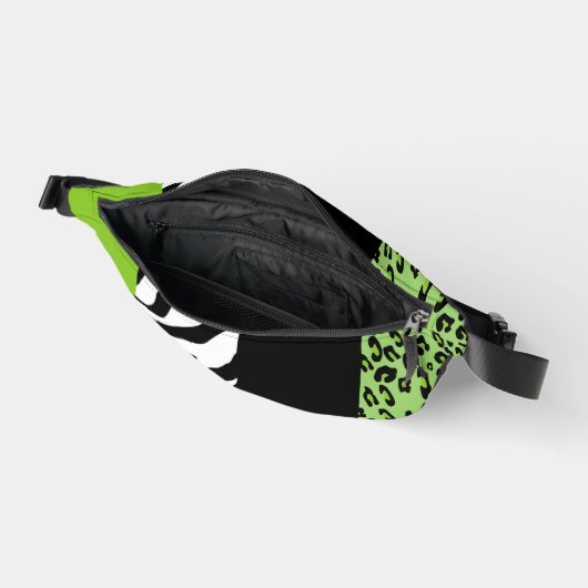 Leopard Print, Zebra Print, Animal Print, Green Heuptasje (Open)