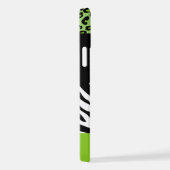 Leopard Print, Zebra Print, Animal Print, Green iPhone Hoesje (Rechterkant)