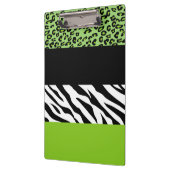 Leopard Print, Zebra Print, Animal Print, Green Klembord (Links)