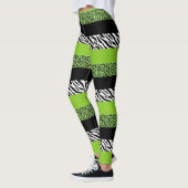 Leopard Print, Zebra Print, Animal Print, Green Leggings (Links)