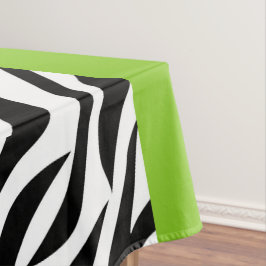 Leopard Print, Zebra Print, Animal Print, Green Tafelkleed