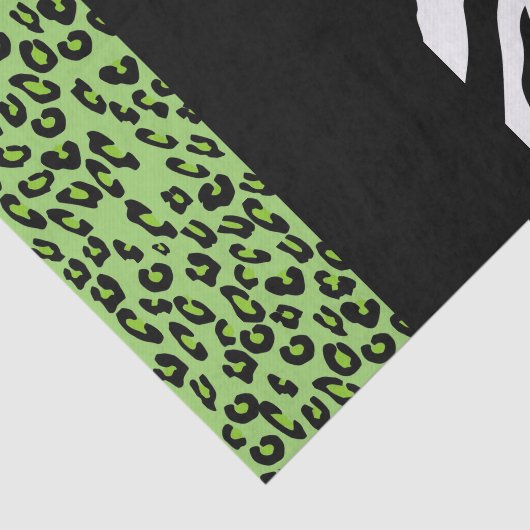 Leopard Print, Zebra Print, Animal Print, Green Tissuepapier (Detail)