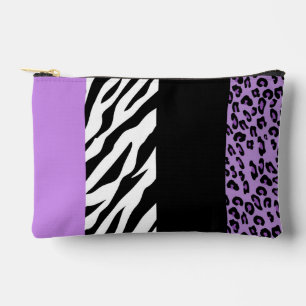 Leopard Print, Zebra Print, Animal Print, Paars Etui