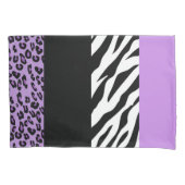 Leopard Print, Zebra Print, Animal Print, Paars Kussensloop (Voorkant)