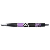 Leopard Print, Zebra Print, Animal Print, Paars Pen (Voorkant)