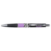 Leopard Print, Zebra Print, Animal Print, Paars Pen (Achterkant)