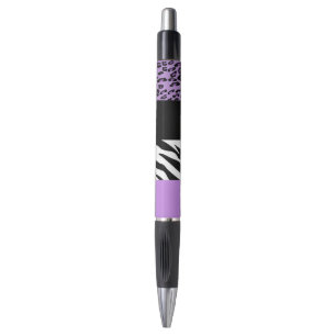 Leopard Print, Zebra Print, Animal Print, Paars Pen