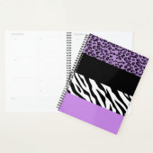 Leopard Print, Zebra Print, Animal Print, Paars Planner (Display)