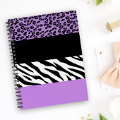 Leopard Print, Zebra Print, Animal Print, Paars Planner