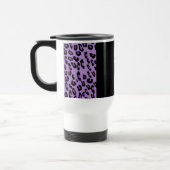 Leopard Print, Zebra Print, Animal Print, Paars Reisbeker (Links)