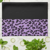 Leopard Print, Zebra Print, Animal Print, Paars Theedoek (Gevouwen)