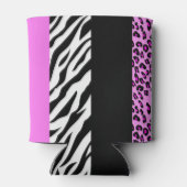 Leopard Print, Zebra Print, Animal Print, Roze Blikjeskoeler (Achterkant)